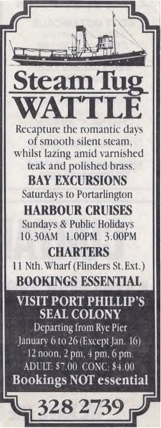 NewspaperAd Ad for Wattle 1990